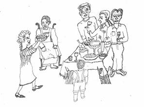 illustration of the the Dry Creek Valley Association Annual Picnic